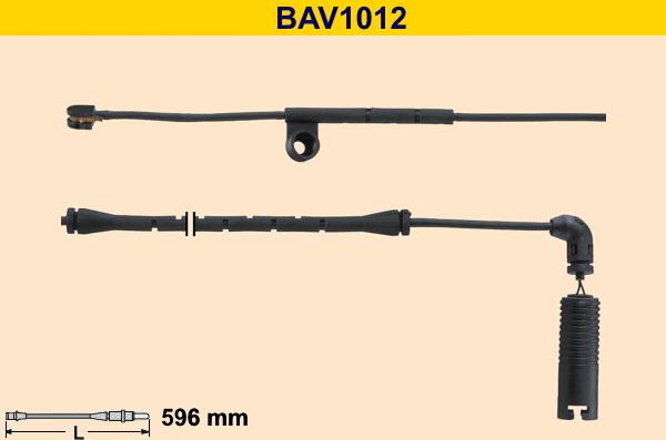 Barum BAV1012 - Сигналізатор, знос гальмівних колодок avtolavka.club