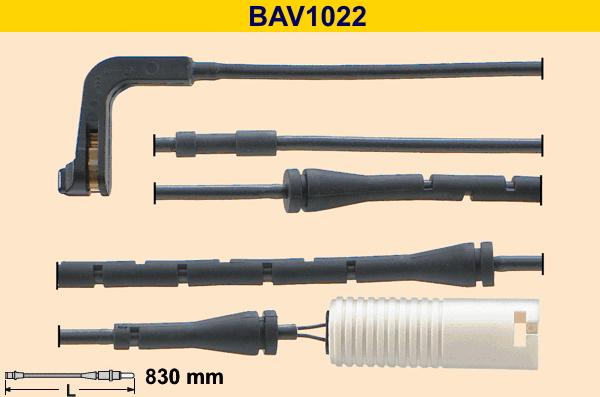 Barum BAV1022 - Сигналізатор, знос гальмівних колодок avtolavka.club