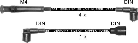 BBT ZK0924 - Комплект проводів запалювання avtolavka.club