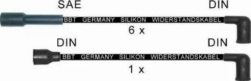 BBT ZK1649 - Комплект проводів запалювання avtolavka.club