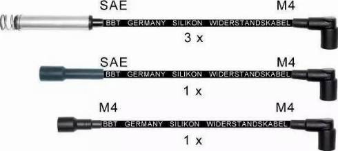BBT ZK781 - Комплект проводів запалювання avtolavka.club