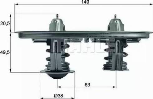 BEHR TX 105 - Термостат, охолоджуюча рідина avtolavka.club