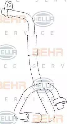 BEHR HELLA Service 9GS 351 338-691 - Трубопровід високого тиску, кондиціонер avtolavka.club