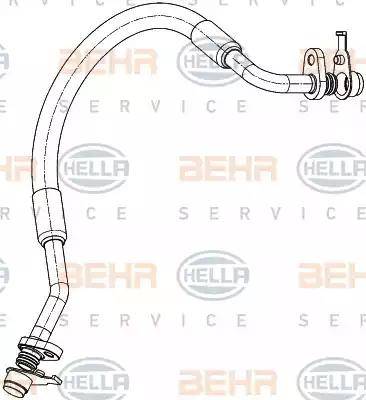 BEHR HELLA Service 9GS 351 338-671 - Трубопровід високого тиску, кондиціонер avtolavka.club