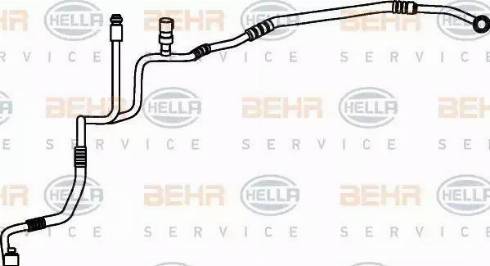 BEHR HELLA Service 9GS 351 337-191 - Трубопровід високого тиску, кондиціонер avtolavka.club
