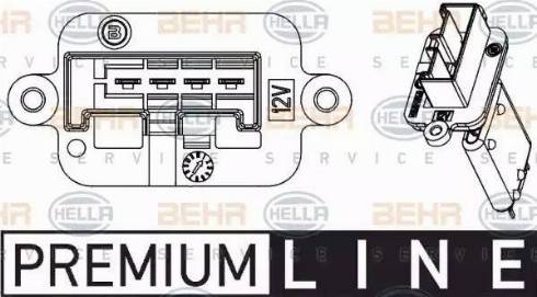 BEHR HELLA Service 9ML 351 332-221 - Опір, реле, вентилятор салону avtolavka.club