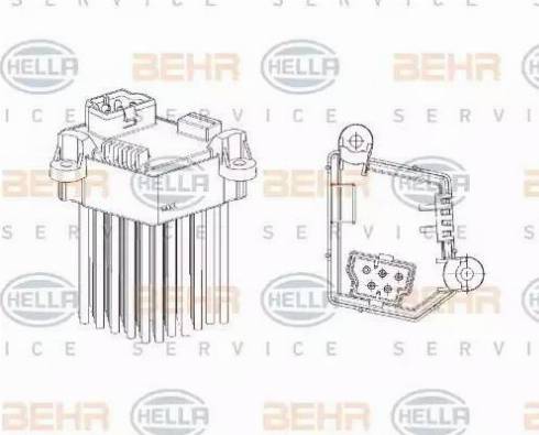 BEHR HELLA Service 5HL 351 321-191 - Регулятор, вентилятор салону avtolavka.club