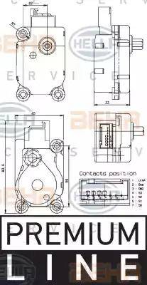 BEHR HELLA Service 6NW 351 329-651 - Регулювальний елемент, змішувальний клапан avtolavka.club