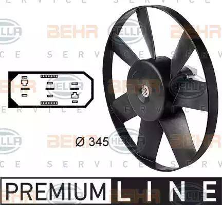 BEHR HELLA Service 8EW 009 144-451 - Вентилятор, охолодження двигуна avtolavka.club