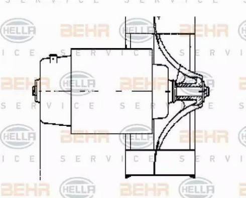 BEHR HELLA Service 8EW 009 158-601 - Вентилятор салону avtolavka.club