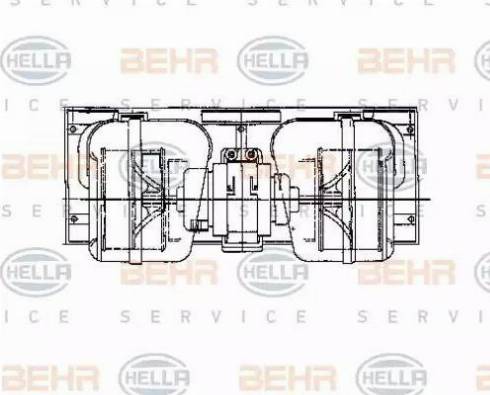 BEHR HELLA Service 8EW 009 157-661 - Вентилятор салону avtolavka.club