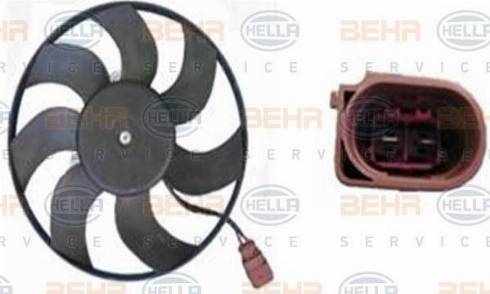 BEHR HELLA Service 8EW 351 040-064 - Вентилятор, охолодження двигуна avtolavka.club