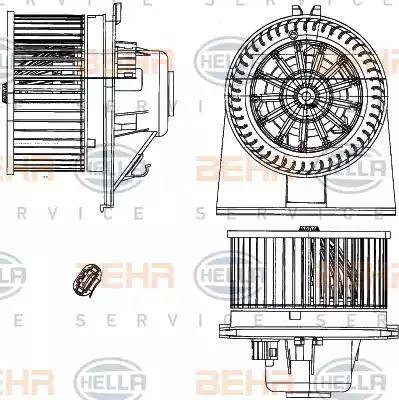 BEHR HELLA Service 8EW 351 303-361 - Вентилятор салону avtolavka.club