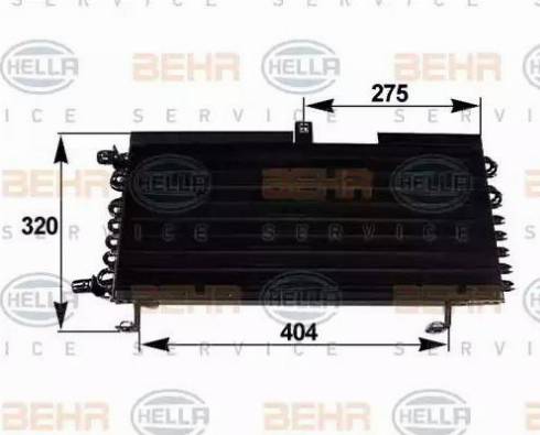 BEHR HELLA Service 8FC 351 038-281 - Конденсатор, кондиціонер avtolavka.club