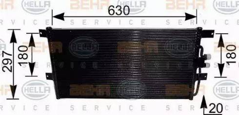 BEHR HELLA Service 8FC 351 037-431 - Конденсатор, кондиціонер avtolavka.club