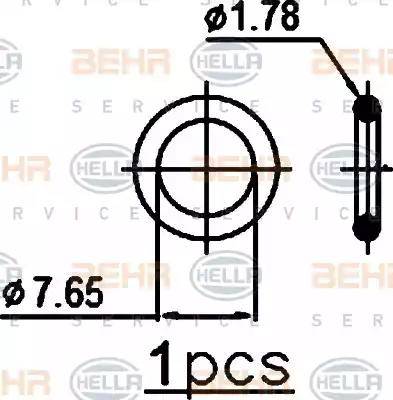 BEHR HELLA Service 8FC 351 301-071 - Конденсатор, кондиціонер avtolavka.club