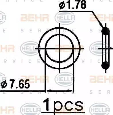 BEHR HELLA Service 8FC 351 301-771 - Конденсатор, кондиціонер avtolavka.club