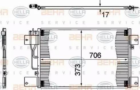 BEHR HELLA Service 8FC 351 307-361 - Конденсатор, кондиціонер avtolavka.club