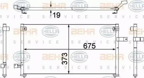 BEHR HELLA Service 8FC 351 307-381 - Конденсатор, кондиціонер avtolavka.club