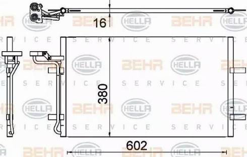 BEHR HELLA Service 8FC 351 319-301 - Конденсатор, кондиціонер avtolavka.club