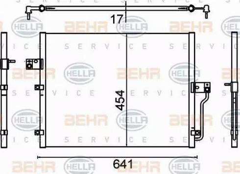 BEHR HELLA Service 8FC 351 310-711 - Конденсатор, кондиціонер avtolavka.club