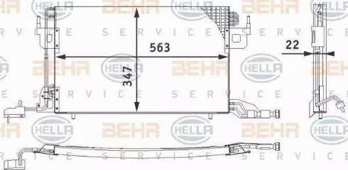 BEHR HELLA Service 8FC 351 317-011 - Конденсатор, кондиціонер avtolavka.club