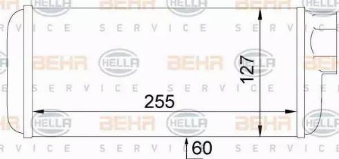 BEHR HELLA Service 8FH 351 024-441 - Теплообмінник, опалення салону avtolavka.club