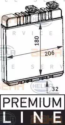 BEHR HELLA Service 8FH 351 311-141 - Теплообмінник, опалення салону avtolavka.club