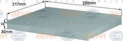 BEHR HELLA Service 8FL 352 214-011 - Фільтр, повітря у внутрішній простір avtolavka.club