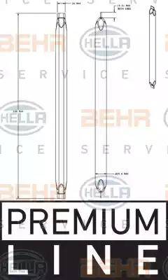 BEHR HELLA Service 8FT 351 335-301 - Осушувач, кондиціонер avtolavka.club