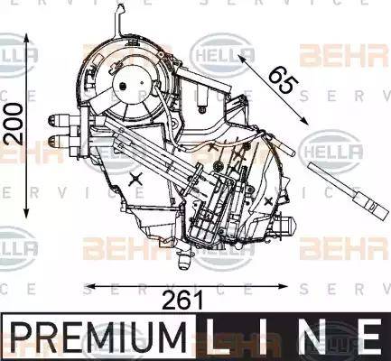 BEHR HELLA Service 8FV 351 330-161 - Випарник, кондиціонер avtolavka.club