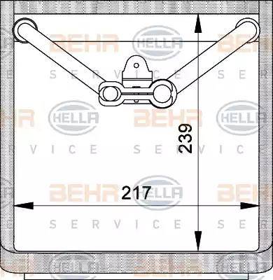 BEHR HELLA Service 8FV 351 210-341 - Випарник, кондиціонер avtolavka.club