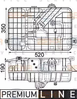 BEHR HELLA Service 8MA 376 923-781 - Компенсаційний бак, охолоджуюча рідина avtolavka.club