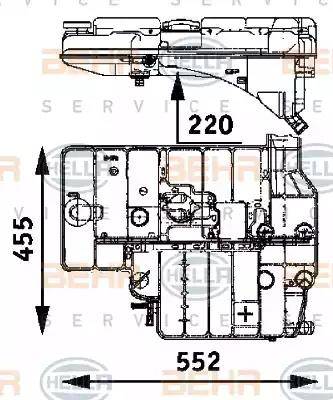 BEHR HELLA Service 8MA 376 705-191 - Компенсаційний бак, охолоджуюча рідина avtolavka.club