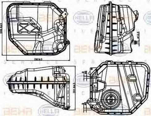 BEHR HELLA Service 8MA 376 737-201 - Компенсаційний бак, охолоджуюча рідина avtolavka.club