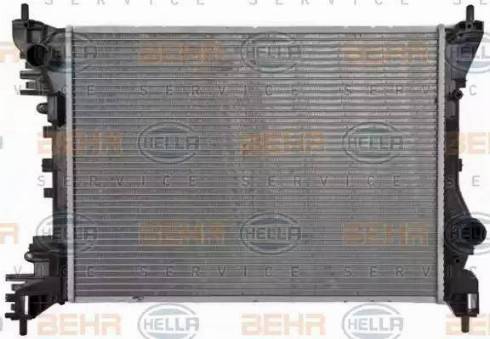 BEHR HELLA Service 8MK 376 900-011 - Радіатор, охолодження двигуна avtolavka.club