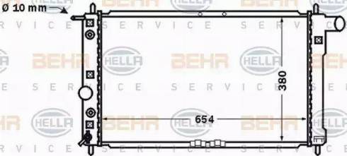 BEHR HELLA Service 8MK 376 767-201 - Радіатор, охолодження двигуна avtolavka.club