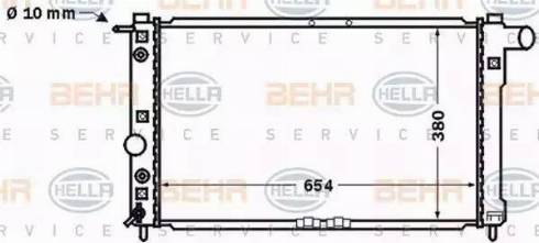 BEHR HELLA Service 8MK 376 767-221 - Радіатор, охолодження двигуна avtolavka.club