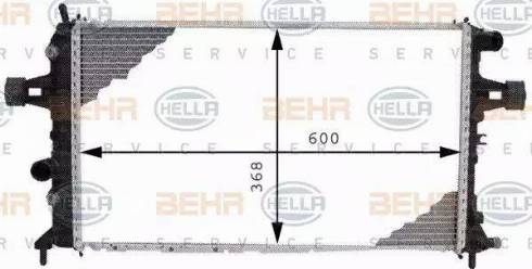 BEHR HELLA Service 8MK 376 710-334 - Радіатор, охолодження двигуна avtolavka.club