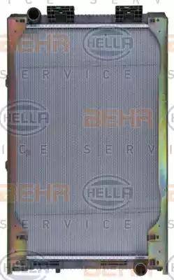 BEHR HELLA Service 8MK 376 721-461 - Радіатор, охолодження двигуна avtolavka.club