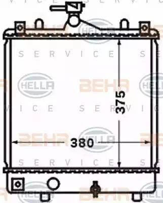 BEHR HELLA Service 8MK 376 771-161 - Радіатор, охолодження двигуна avtolavka.club