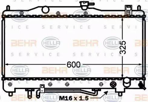 BEHR HELLA Service 8MK 376 773-271 - Радіатор, охолодження двигуна avtolavka.club