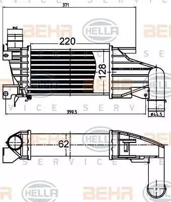 BEHR HELLA Service 8ML 376 988-404 - Интеркулер avtolavka.club