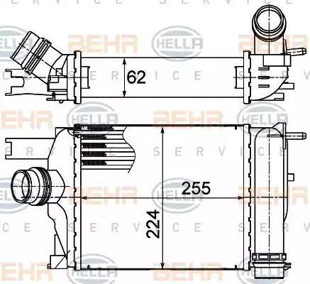 BEHR HELLA Service 8ML 376 988-154 - Интеркулер avtolavka.club