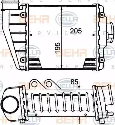 BEHR HELLA Service 8ML 376 746-321 - Интеркулер avtolavka.club