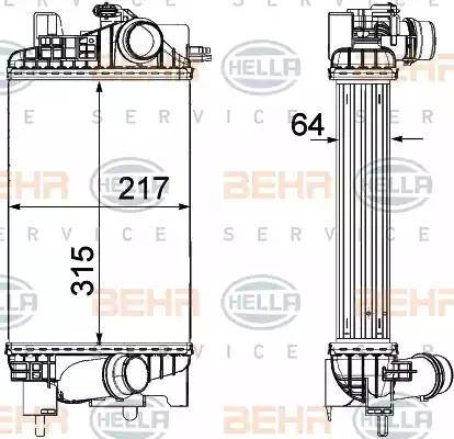 BEHR HELLA Service 8ML 376 756-411 - Интеркулер avtolavka.club