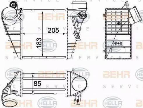 BEHR HELLA Service 8ML 376 700-704 - Интеркулер avtolavka.club