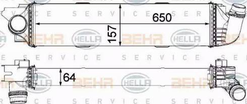 BEHR HELLA Service 8ML 376 701-571 - Интеркулер avtolavka.club