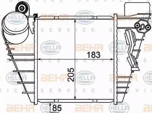 BEHR HELLA Service 8ML 376 776-051 - Интеркулер avtolavka.club