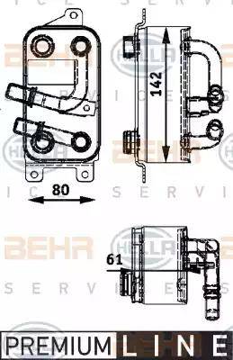 BEHR HELLA Service 8MO 376 726-191 - Масляний радіатор, автоматична коробка передач avtolavka.club